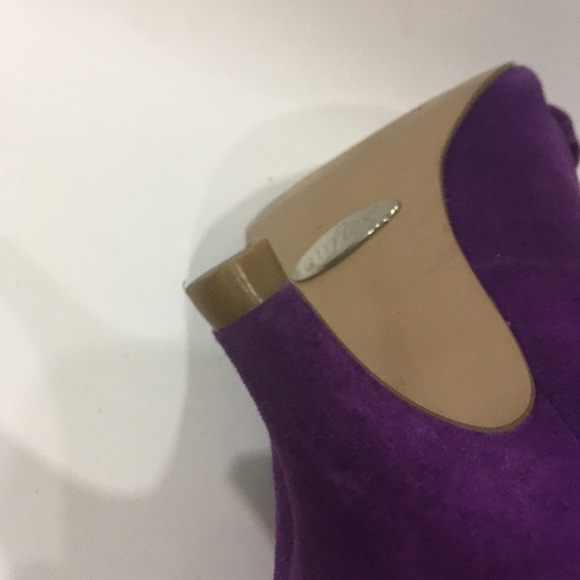 Airflex 'Bingo' Kitten Heels Size 6 Purple Suede - Picture 10 of 11